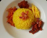 Foto langkah ke 4 dari resep Nasi Kuning Rice Cooker no santan.