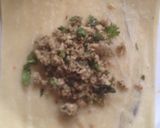 A picture of step 1 of Chicken samosa And chicken Vegitable roll#ramadan special".