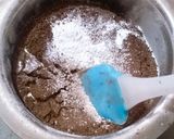 A picture of step 2 of Choco lava cake.