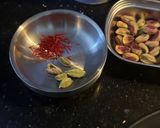 A picture of step 1 of Makhana Kheer (with Nolen Gur).