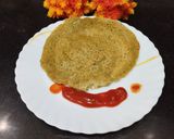 A picture of step 8 of Black eyed beans (Lobia) & Spinach Chilla for breakfast.