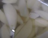 A picture of step 1 of Masala wedge fries with Arabic cinnamon tea.