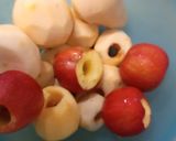 Gyömbéres Fahéjas Gyümölcsös rizstejszínes leves 🍐 körte 🍒 Alma 🍎🍒(rántásmentes habarásmentes) recept fázis 1 fotója