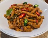 Foto langkah ke 7 dari resep Oseng Tempe Manis Pedas.