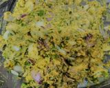 A picture of step 6 of Jowar onion pakoda.