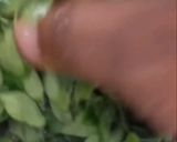 A picture of step 1 of Drumsticks leaves paratha.