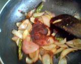 A picture of step 5 of Chilli bhindi.