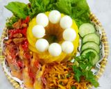Foto langkah ke 4 dari resep Mini Tumpeng Nasi Kuning (2nd Anniversary Cookpad Pontianak).