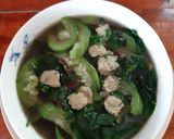 Hình bước làm 3 của món Canh rau tập tàng