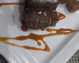 A picture of step 9 of 2 tier Moist chocolate cake 🎂.