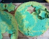 A picture of step 3 of Hidden star birthday cake.