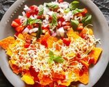 A picture of step 1 of Nachos Chaat.