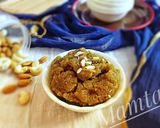 A picture of step 6 of Wheat flour jaggery halwa.