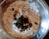 A picture of step 1 of Crispy tasty khasta Methi leaves mathri.