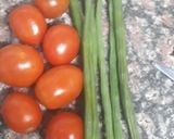 A picture of step 1 of Drumsticks sabzi.