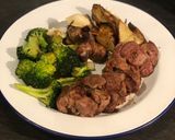 A picture of step 8 of Curried lamb neck, roast Jerusalem artichokes and garlic broccoli.