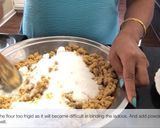 A picture of step 3 of Aatta ke Ladoo.