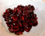 Hình bước làm 1 của món Siro Cherry 🍒
