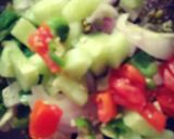 A picture of step 2 of Noodles salad.