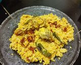 Foto langkah ke 7 dari resep Nasi Biryani Ayam Praktis pakai Rice cooker.