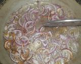 A picture of step 1 of Aloo qeema.