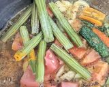A picture of step 3 of Gujarati Drumsticks dal.