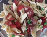 A picture of step 1 of Sig's Mediterranean inspired Pasta Salad.