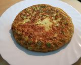Foto del paso 8 de la receta Tortilla de hojas tiernas de cebolleta
