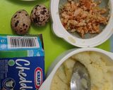 Foto langkah ke 1 dari resep Stick Kentang isi salmon, wortel dan keju (MPASI 8 bulan +).