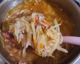Une image de l'étape 4 de • Bouillon de Chou et Lardons.