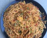 A picture of step 1 of Spagetti jollof🍝🍜.