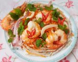 Hình bước làm 5 của món Gỏi khoai môn TÔM càng