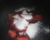 A picture of step 2 of Strawberry syrup.