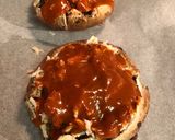 A picture of step 5 of Chicken Enchilada Stuffed Portobellos.