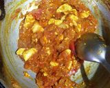 A picture of step 5 of Turmeric paneer.
