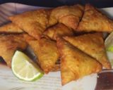 A picture of step 16 of Vegetarian Samosas #festiveseasoncontestKakamega #Authormarathon.