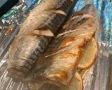 A picture of step 2 of Grilled Mackerel + Salad.