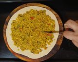 A picture of step 3 of Paneer Bhurji Paratha.
