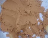 A picture of step 3 of Persian Bereshtook (Chickpea Flour Sweet) with Chocolate.