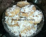 A picture of step 1 of Coconut gireba.