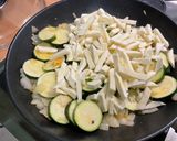 Une image de l'étape 11 de Riz à l'agneau, courgettes et panais.