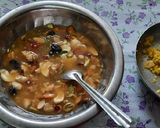 A picture of step 2 of Christmas special eggless plum cake.