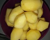 A picture of step 1 of Funny potatoe smiley.