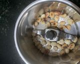 A picture of step 1 of Sabudana Wada in appe pan.