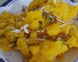 A picture of step 6 of Suji ka Halwa.