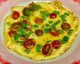 Hình bước làm 5 của món Trứng Chiên Cà Chua Bi