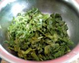 A picture of step 1 of Spinach gramflour cheela.