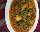 Mutton mince with green peas potato recipe step 2 photo