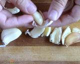 A picture of step 3 of Shrimp Pasta with Shitake Mushroom.