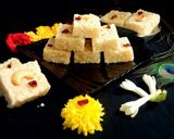 A picture of step 7 of Fresh coconut burfi.